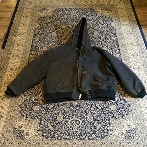 Carhartt Men's Loose Fit Firm Duck Insulated Flannel-Lined Active Jacket